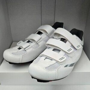 Tommaso Cycling Spin Shoes Women's White 10 Pista 100 + Delta Road Indoor